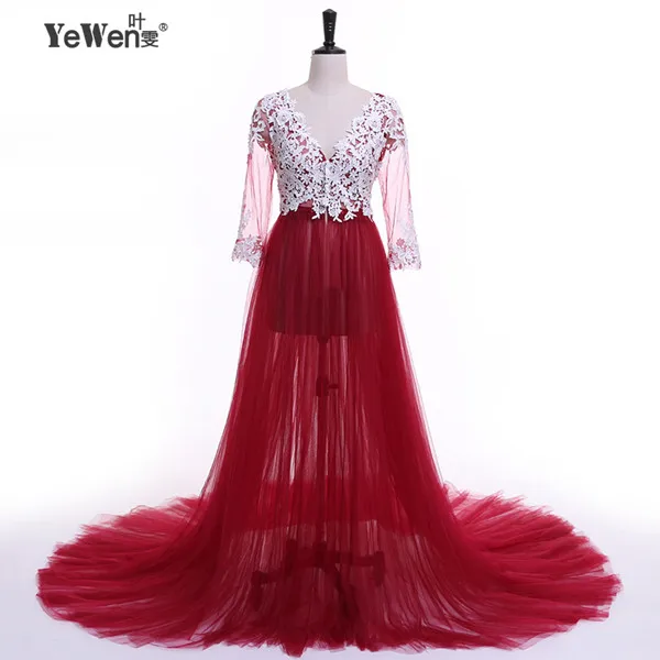 color 217 Кружевное официальное платье для беременных с длинным рукавом, Тюлевое Королевское синее платье для выпускного вечера, вечерние платья размера плюс, вечерние платья - Цвет: color 217