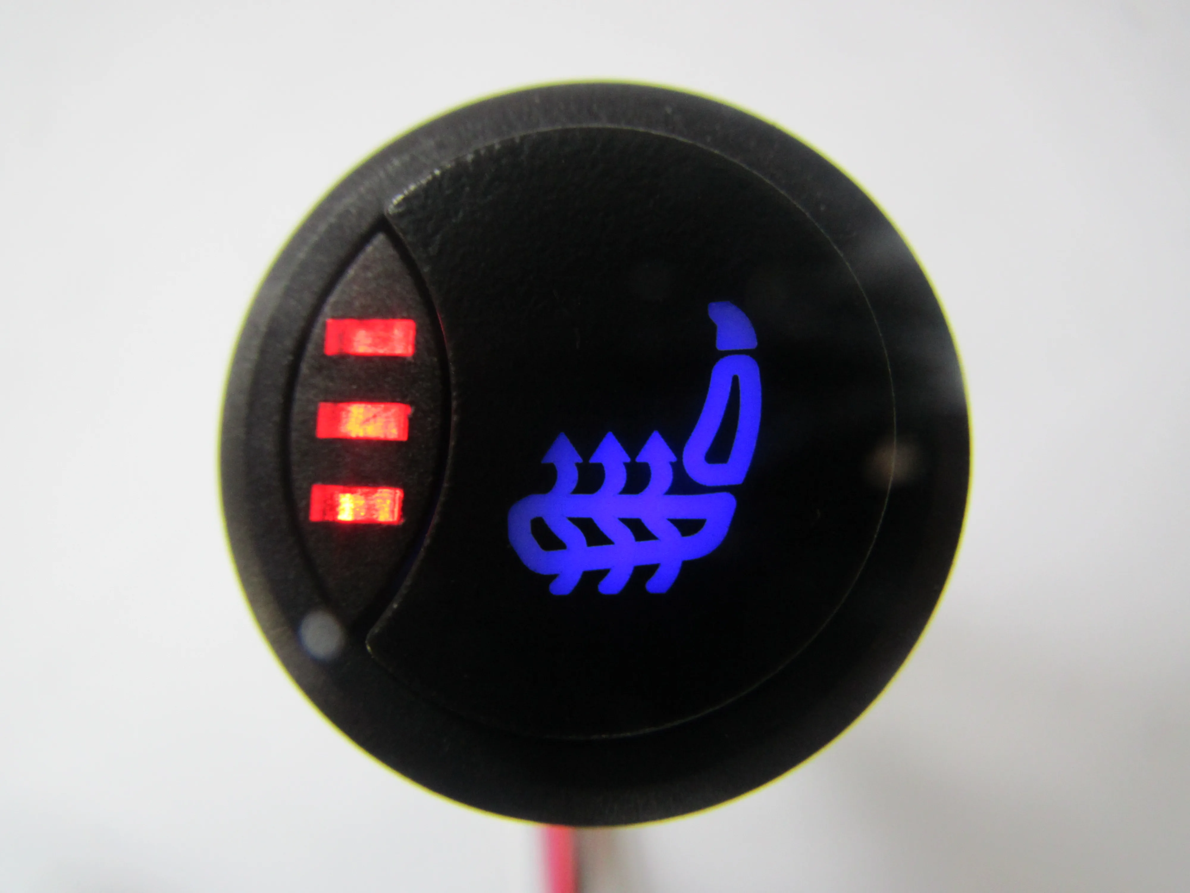 Upgrade Premium Round Button 3level Switch Carbon Fibre Seat Heater,heated Seat,car Switch