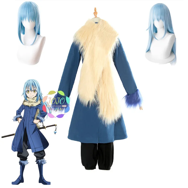 Tensei Shitara Reincarnated как Slime Datta Ken Косплей Костюм Rimuru Tempest топ + брюки шарф/светильник