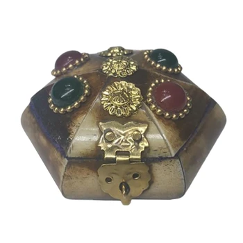 

Retro Jewelry Case Trinket Box Vintage Style Small Parts Storage Container