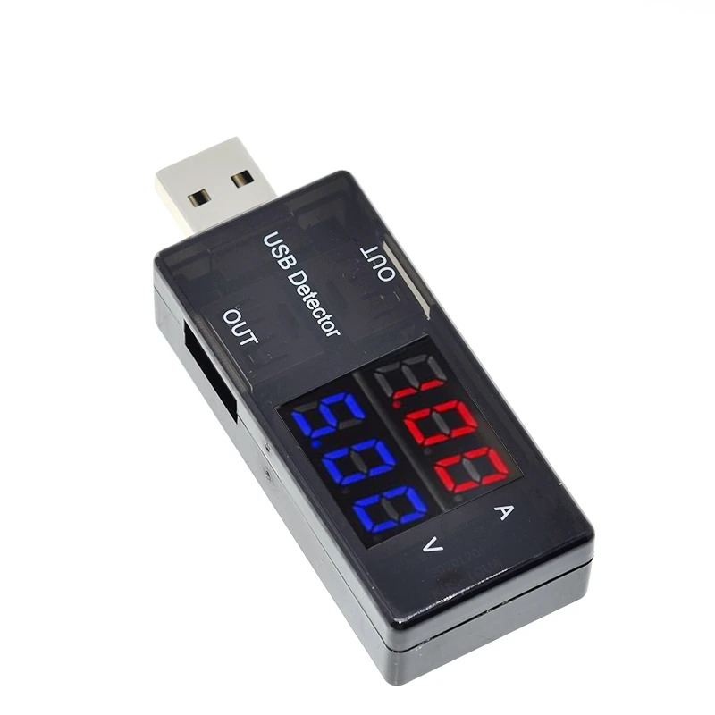 TZT 1/3PCS Rot + Blau Dual USB Strom Spannung Lade Detektor Tester Batterie Ladegerät Arzt – Detail 8