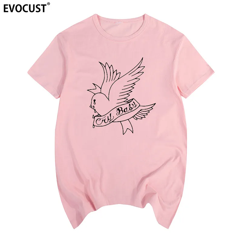 2019 lil peep Music Summer Graphic Tees Singer HELLBOY hiphop rapper CRY BABY T-shirt Cotton Men T shirt New women TEE fashion | Мужская