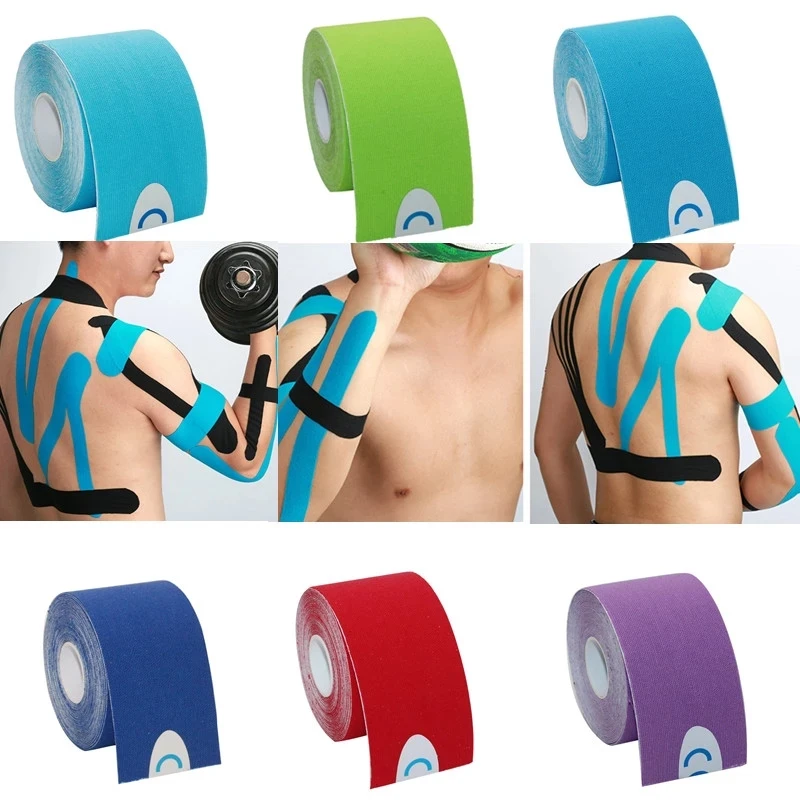 Vendajes de fisioterapia para primeros auxilios, yeso antibacterias para heridas, juegos de emergencia de viaje para el hogar, multitamaño, 1 rollo