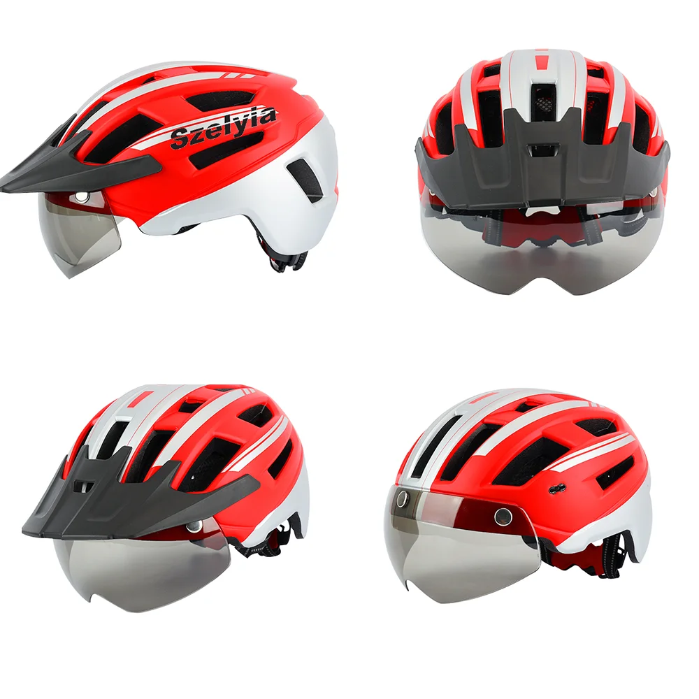 Защитный шлем casco bicicleta для взрослых Магнитный съемный козырек горного