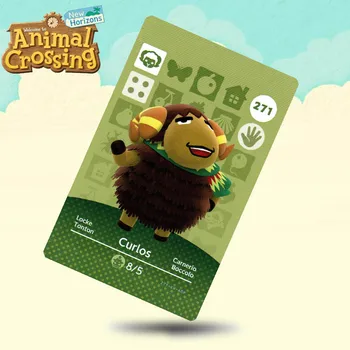 

271 Curlos Animal Crossing Card Amiibo Cards Work for Switch NS 3DS Games