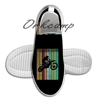 

Motocross Retro Distressed Design Motocross Running Shoes Walking Shoes Summer Comfortable light weight Jogging Yoga shoes