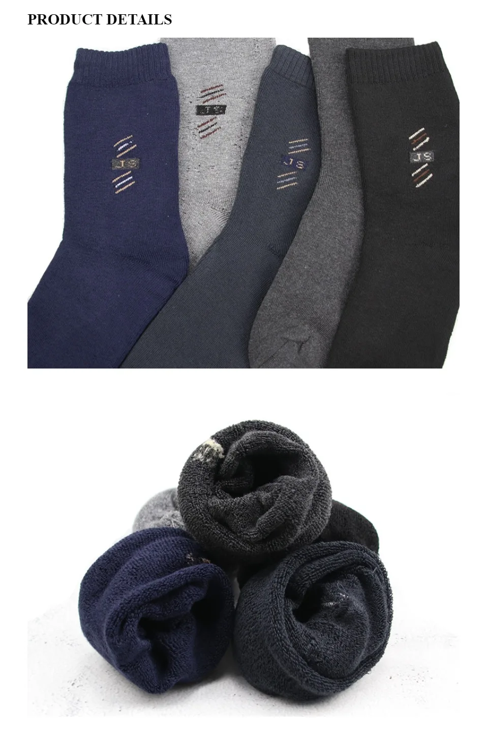 Носки мужские зимние хлопковые Черные Серые классические деловые Повседневные носки с круглым вырезом теплые толстые отличное качество дышащие мужские носки meias