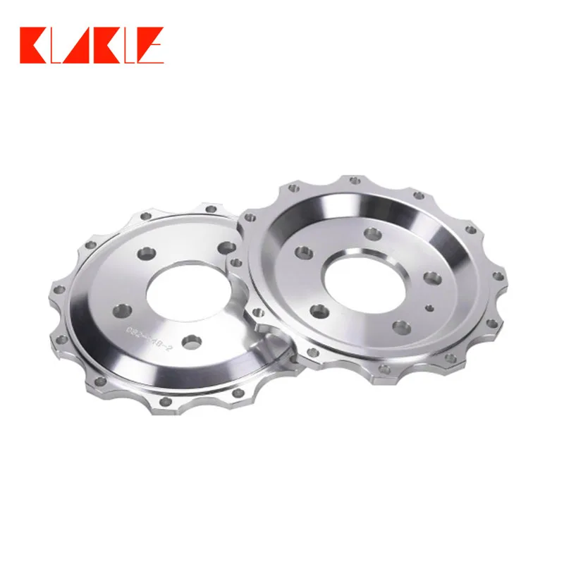 KLAKLE Rear Drilled Pattern Brake Disc Rotor 355*12MM For VW Golf GTI 2013 Original Caliper Car Brake System Rear Wheel
