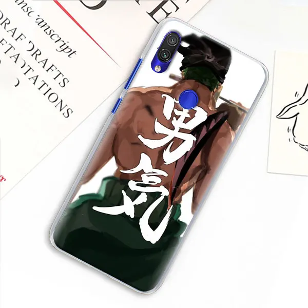 Цельный чехол Roronoa Zoro для Xiaomi mi A3 A1 A2 8 Lite 9T CC9E Play Red mi K20 Pro 7A Note 7 7S жесткий прозрачный чехол - Цвет: 15