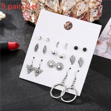 12 пар/компл. модный цветок из эпоксидной смолы алмазы пятиконечная звезда любви Комбинации Свадебная вечеринка серьги