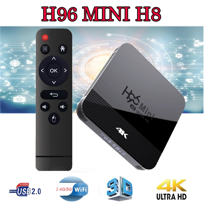 

H96 MINI H8 smart Android tv box RK3228A WiFi 2.4G/5G Bluetooth media play BT4.0 support HD 1080P Netflix youtube Google store
