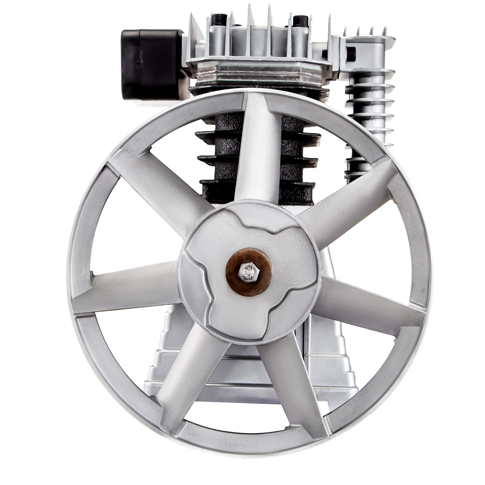 SucceBuy 2.2KW Air Compressor Heads 12CFM Twin Cylinder 3 HP Single Stage 1300RPM Piston Air Pump for Farm Industry Machinery