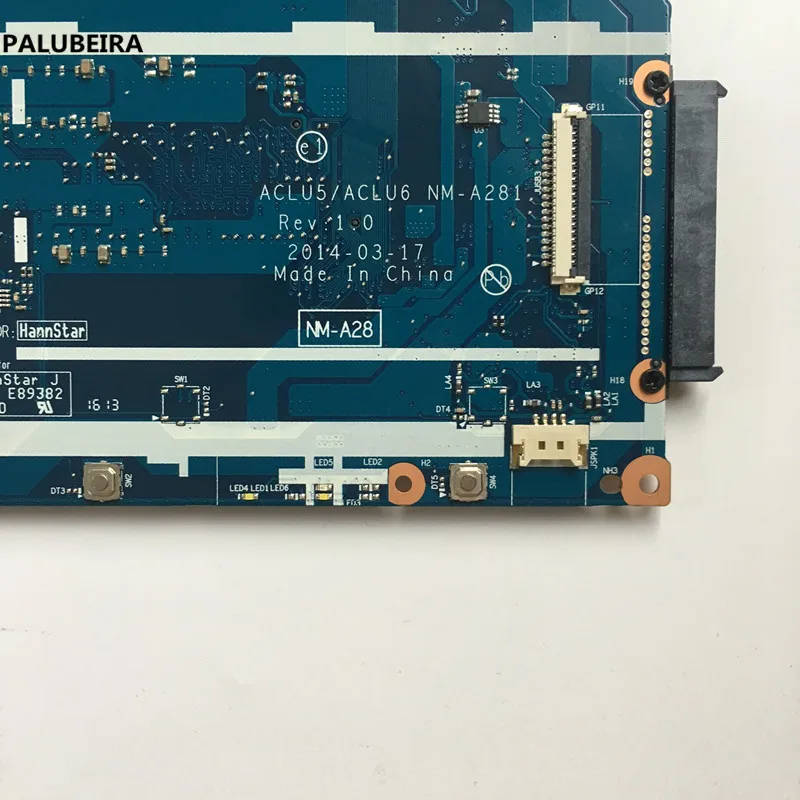 PALUBEIRA протестированный ACLU5/ACLU6 NM-A281 ноутбук материнская плата для Lenovo G50-45 ноутбук ПК A8 процессор+ с видеокартой