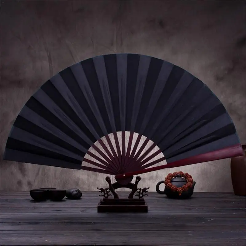 Китайский веер Kongfu танцевальная шелковая ткань пустой китайский складывающийся веер деревянный бамбук древность для картина с каллиграфией