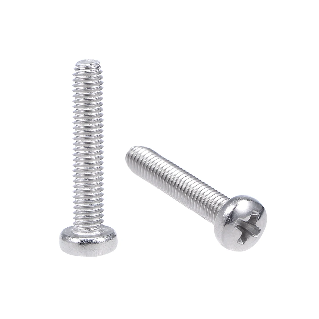 Uxcell M2x8mm крепежные винты Pan крестовая отвертка 304 Нержавеющая M3x16mm 100 шт