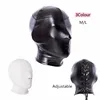Fetish Bdsm Bondage Sensory Deprivation Erotic Accessories of Soft Adjustable Leather Hood Mask Sex Toys for Slave Role Play 1