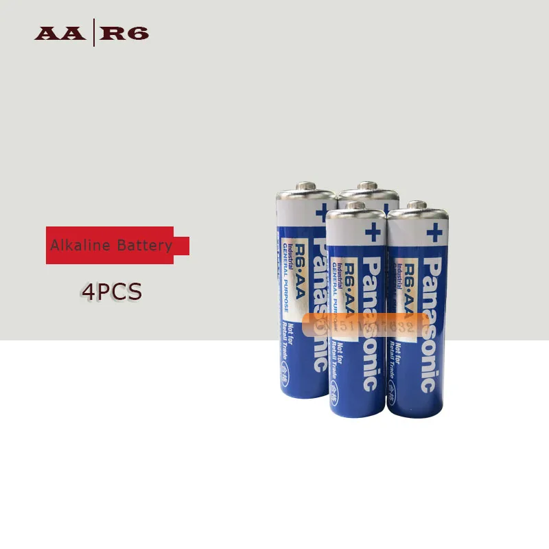 

4pcs/lot Original Panasonic 1.5V R6AA Toys Alkaline Battery Mercury-free Controller Remote Dry Batteries 5 Years Validity Cheap