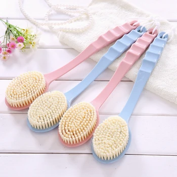 

1 Pcs Long Handled Plastic Bath Shower Brush SPA Skin Cleaning Brushes Body For Bathroom Accessories Clean Tool Practical