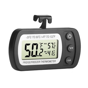 

Refrigerator Thermometer Waterproof Digital Thermometer Lcd Digital Screen Fridge Freezer With Adjustable Stand Hook
