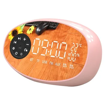 

Newly Advanced New Speaker Bluetooth Speaker Temperature Radio Electronic Alarm Clock Multifunction Clock Wireless Subwoofer