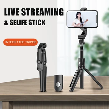 

K21 Foldable Selfie Stick Wireless bluetooth Selfie Stick tripod for smartphone cell stabilizer holder for your mobile phone