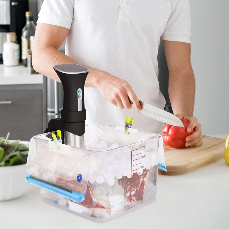 

Sous-Vide Bags Essentials Kit for Anova Cooker, Reusable Food Storage Freezer and Water Cooking Bags, 10 Vacuum Sealed Bags wi
