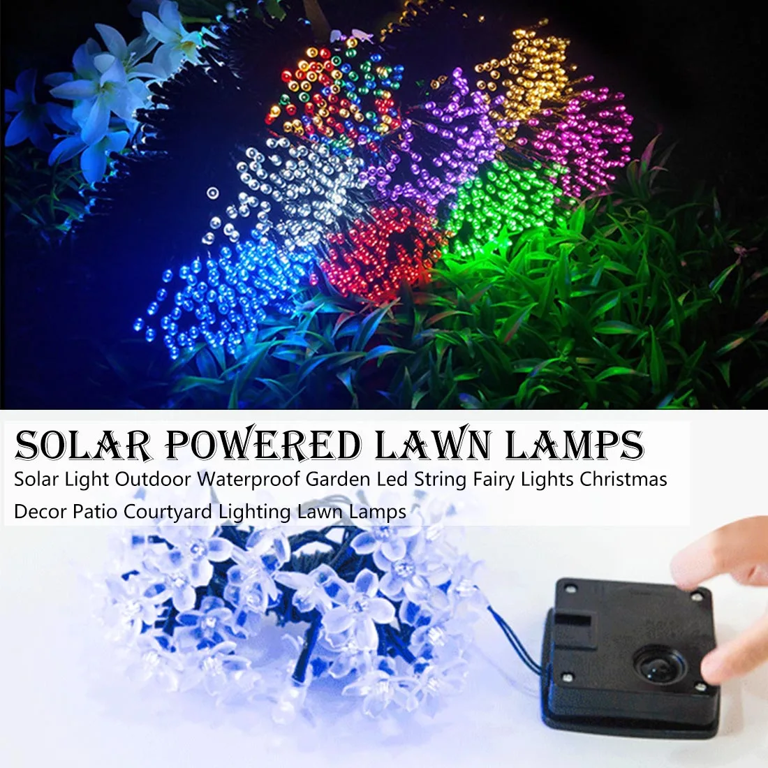 Night Lights Solar Light Outdoor Waterproof Garden Led String Fairy Lights Christmas Decor Patio Courtyard Lighting Lawn Lamps