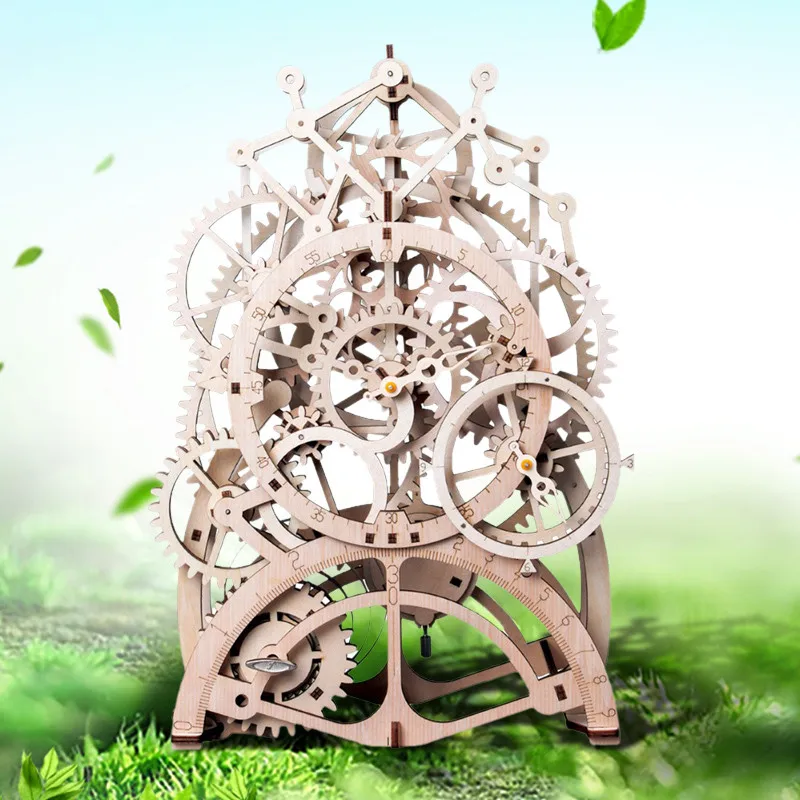 

Robotime Blocks DIY 3D Legoing Wooden Mechanical Transmission Airship Assembly Model Building Kit Child Adult Entertainment Toys