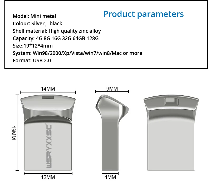 Супер мини металлический usb 2,0 флеш-накопитель 32 ГБ высокоскоростной водонепроницаемый 64 Гб usb память 4 ГБ реальная емкость 8 ГБ флеш-карта памяти 16 Гб подарок