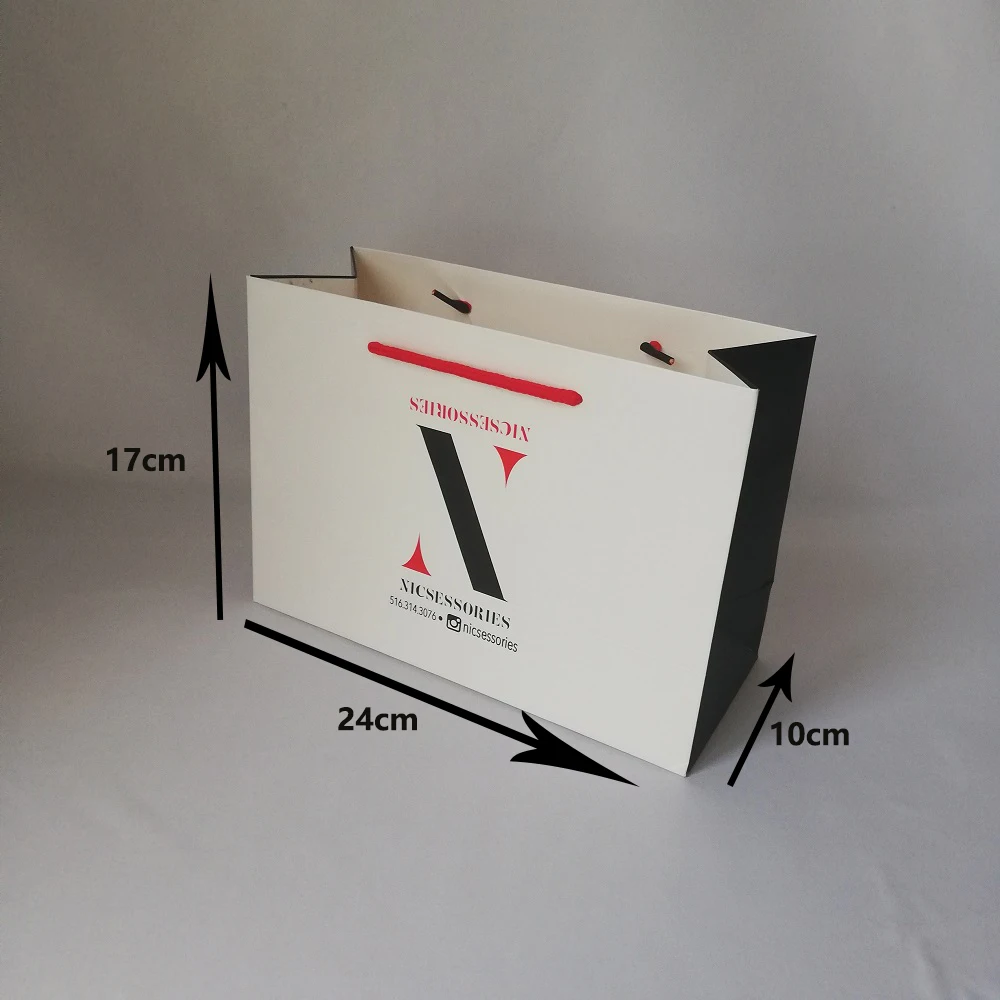 500 шт/лот бумажная хозяйственная сумка на заказ подарочная одежда хозяйственные сумки картонная бумага галстук логотип персонализированные стили вы хотите