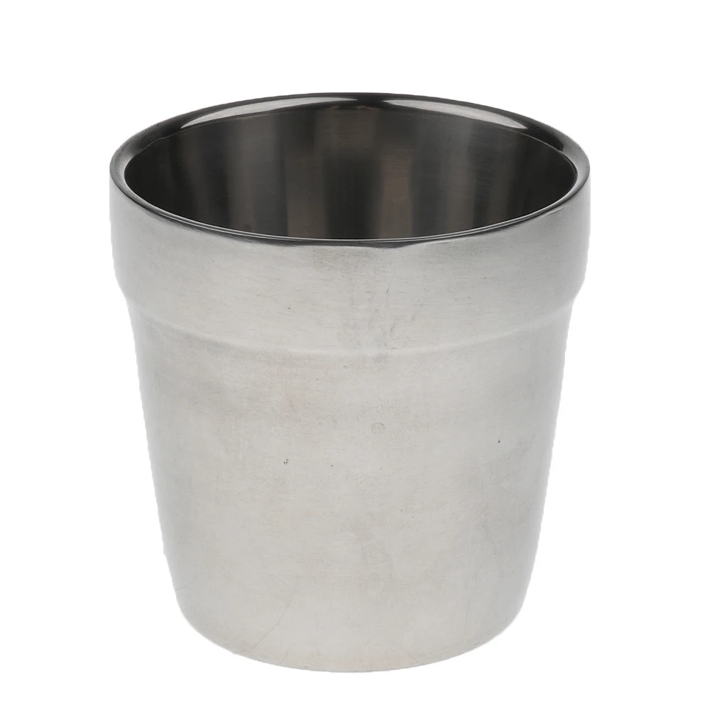 Mini Stainless Steel Coffee Mugs Drink Cup Beer Wine Cup Double Walled Insulated Travel Mug for Hot & Cold Drinks (16oz)