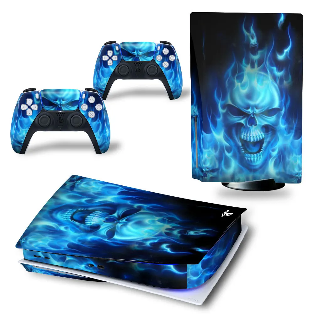 Teschi Per Ps5 Disc Digital Edition Skin Sticker Decalcomania Cover Per Console Ps5 E 2 Controller Ps5 Skin Sticker
