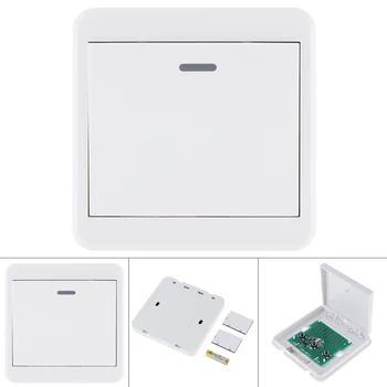 

Sensitive 433MHz Universal Wireless Remote Controls 86 Wall Panel RF Transmitter With 1 Buttons for Room Lighting Switch