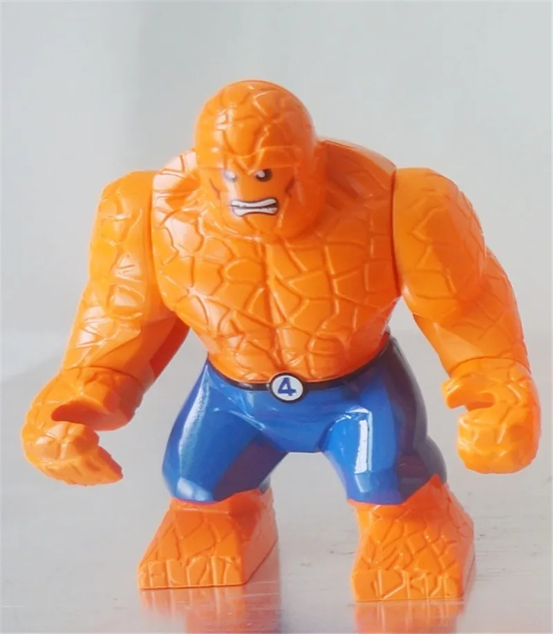 Один невидимый женский фонарь человека вещь серебро Surfur Dr Doom Galactus Mr Fantastic четыре строительные блоки игрушки для детей - Цвет: J
