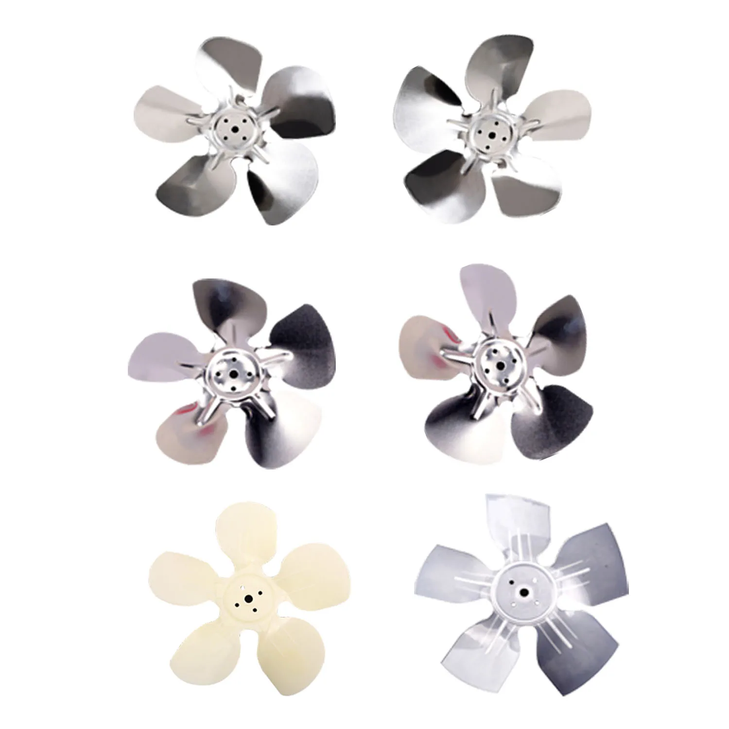 Freezer motor fan blade Aluminum fan blade motor fan blade Refrigerator freezer condenser cooling motor aluminum fan blade