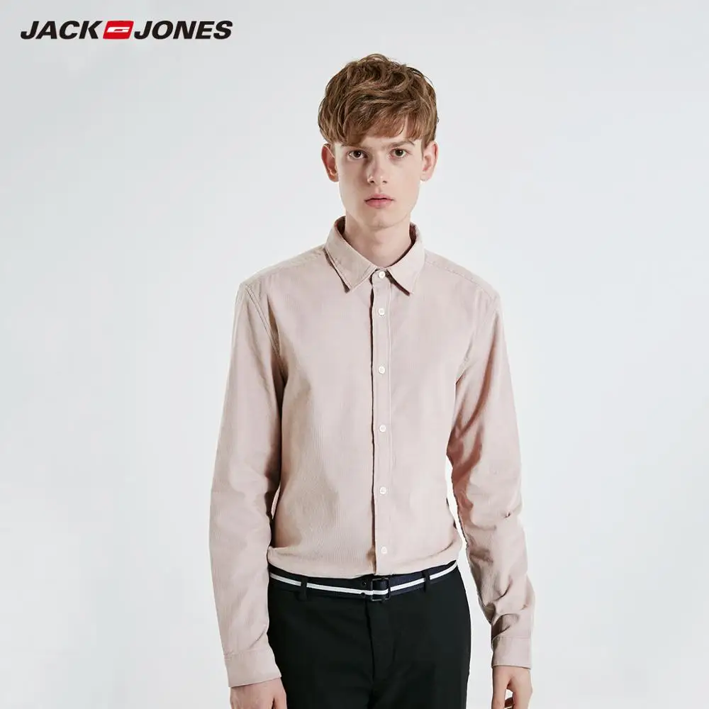 JackJones Для мужчин's 100% Рубашки с длинными рукавами для девочек Базовая | 219105502