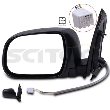 

Scitoo Power Side View Mirror Manual Folding Driver Left LH for 2004-2010 Toyota Sienna Auto Replacement Exterior Car Parts