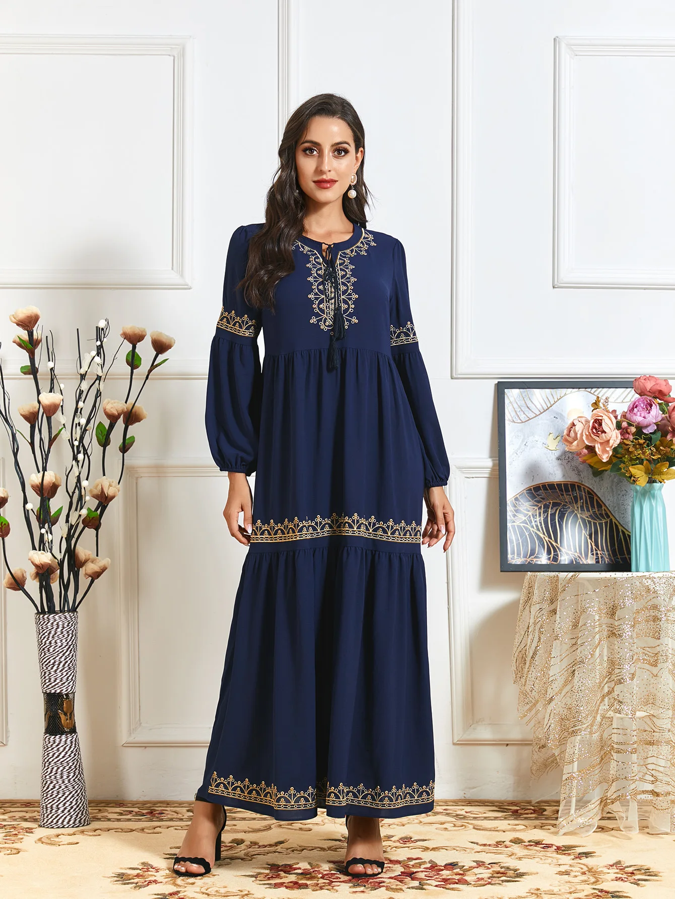 Abaya Дубай Турция мусульманское модное платье мусульманская одежда африканские