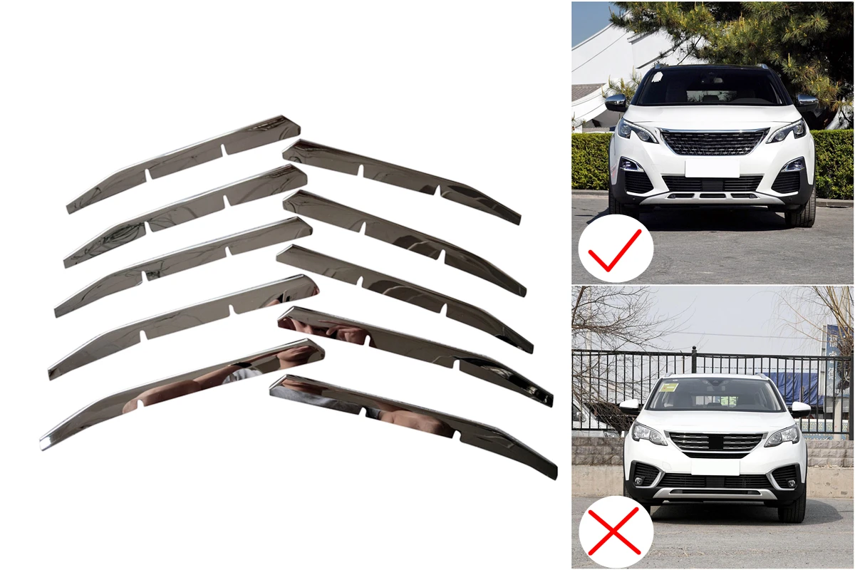 Аксессуары для автомобилей Peugeot 3008/GT 5008/GT 2018 2019 2020 стальные хромированные