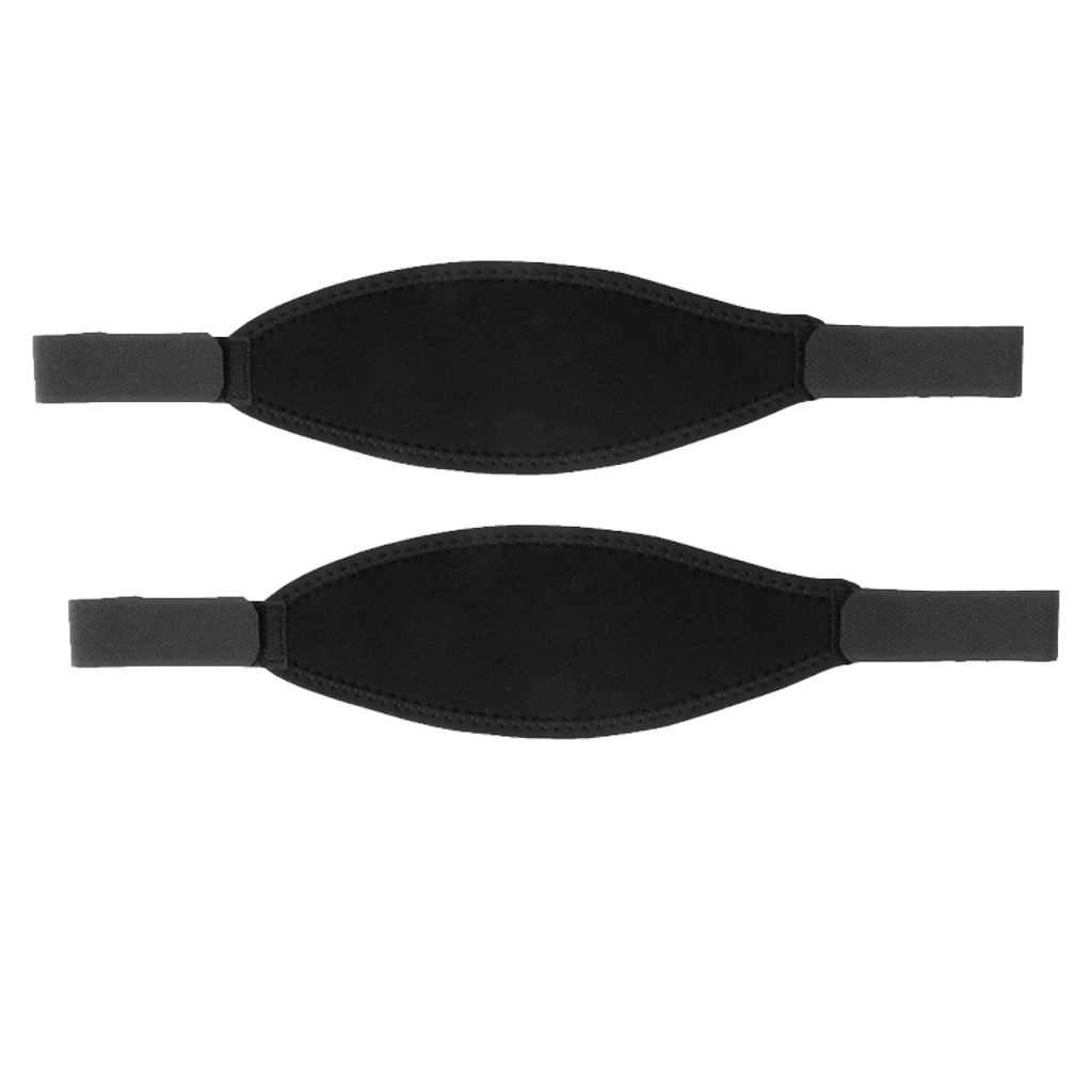 2 Count Neoprene Scuba Dive Mask Strap Cover Water Sports Accessories Black