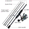 Sougayilang Fishing Full Kit 5 Sections1.8-2.4m Lure Fishing Rod 13+1BB Colorful Spinning Reel Fishing Bag Lure Line Bag Sets ► Photo 3/6