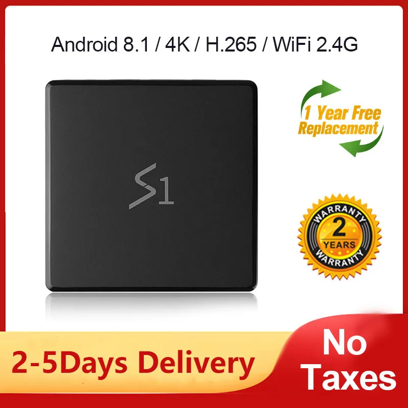 

Leadcool S1 Android TV Box RK3229 Quad Core 1GB/2GB RAM 8GB/16GB ROM Smart TV Box Android 8.1 Support 2.4G Wifi 4K Media Player