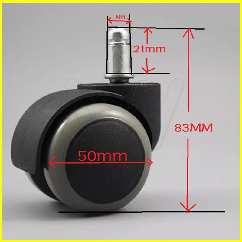 

5pcs/set Threaded Ball caster Office Computer Chair Pulley wheel sliding dentist office chair accessories