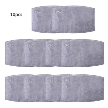 

10/20/40 Pcs Protective 5 Layers Replaceable PM2.5 Mask Filters Activated Carbon Masks Filters Air Filtration for Adult