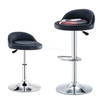 

Bar stool modern minimalist bar chair lift rotating backrest salon chair home high stool bar nails stool