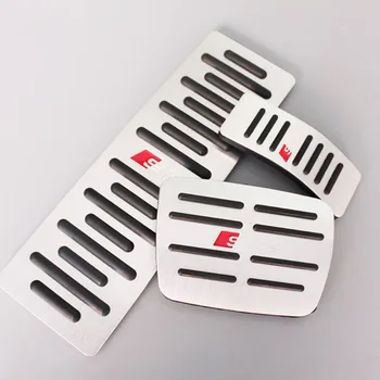 

No Drill Aluminum Car Gas Pedal Accelerator Pedal Brake Pedal Cover For Audi A3 A4L A5 A6L A8L Q3 Q5 Car accessories