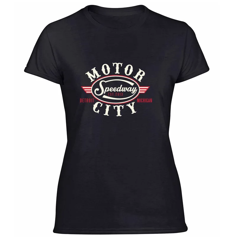 Винтажная футболка для мужчин Motor City Speedway, графические мужские футболки с круглым вырезом, большие размеры, S-5xl