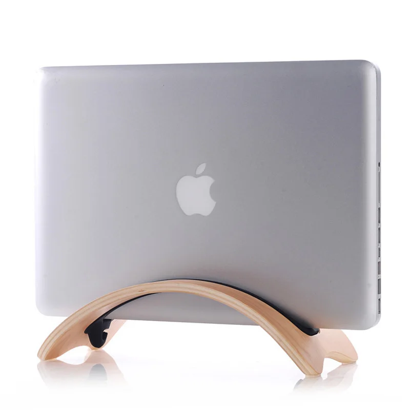 de Madeira Vertical Suporte para 13.3 Desktop Portátil Suporte Base Dock - 15.4 16 Polegada Macbook Pro 11.6 13.3 ar - Imagem 6
