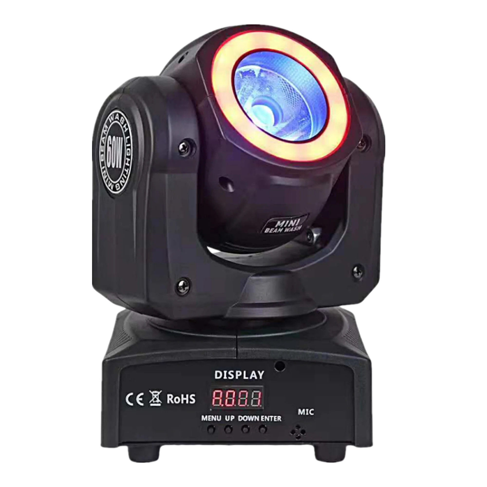 etc. 60W Moving Head Beam Light RGBW 4 in 1 Professional Stage Lighting