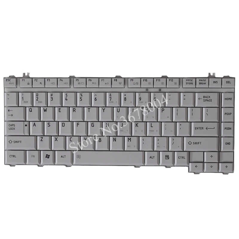 gray white Для Toshiba Satellite M200 M202 M203 M205 L200 L202 L205 L215 US клавиатура для ноутбука - Цвет: gray white